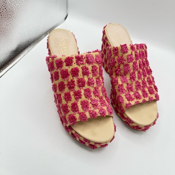 CECELIA NEW YORK Frost Flower Pink Platform Espadrille Sandal Size 9.5 - Picture 5 of 10